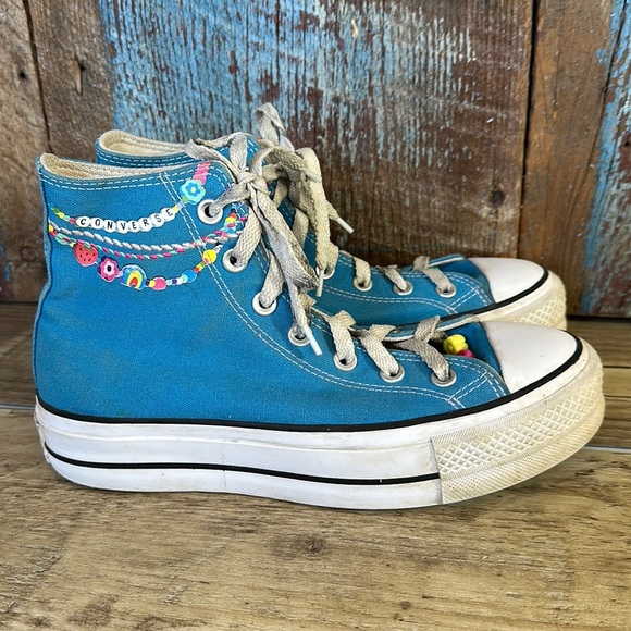 Converse Women Chuck Taylor All Star Kidult Lift High Top Canvas Shoes Size 7.5 - Picture 1 of 9